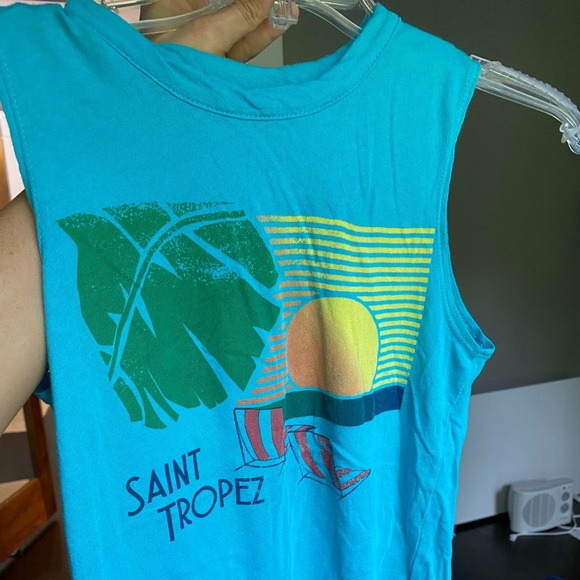 Chaser Blue Graphic St Tropez Tank XS - Picture 9 of 14